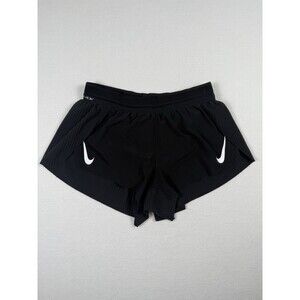 Nike Women's Dri-Fit ADV AeroSwift Running Shorts Pleated Lined Black Size XS